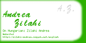 andrea zilahi business card